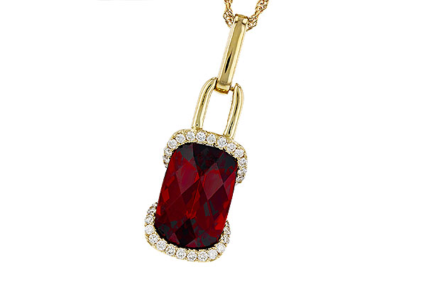 K284-73577: NECK 4.30 GARNET 4.45 TGW (12x8MM GAR)