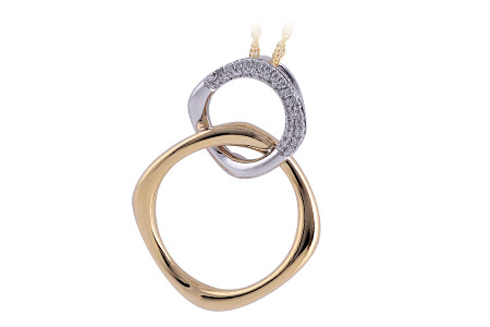 L193-84486: NECKLACE .14 TW