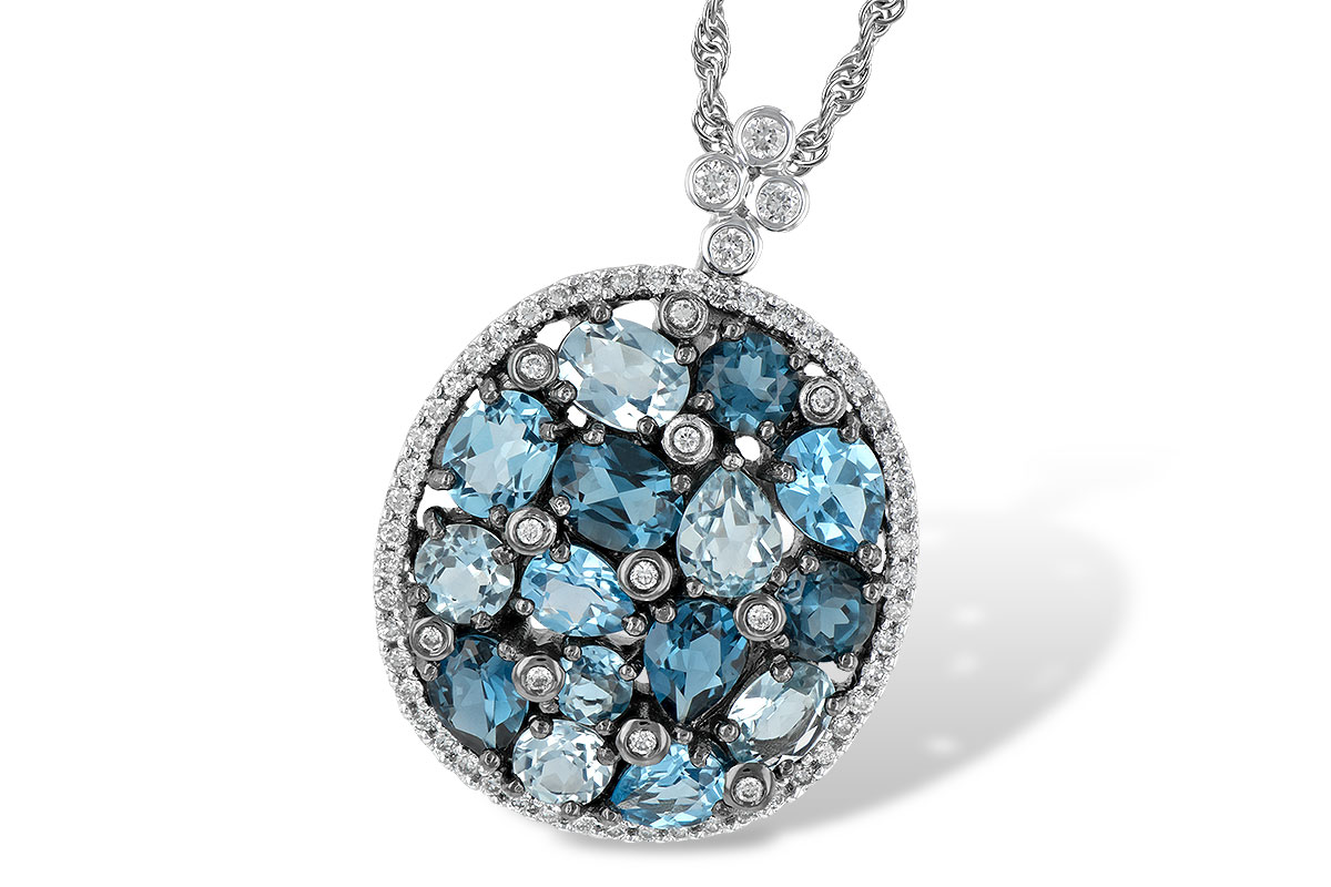 L196-59077: NECK 3.12 BLUE TOPAZ 3.41 TGW