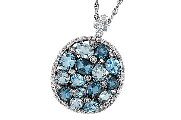 L196-59077: NECK 3.12 BLUE TOPAZ 3.41 TGW