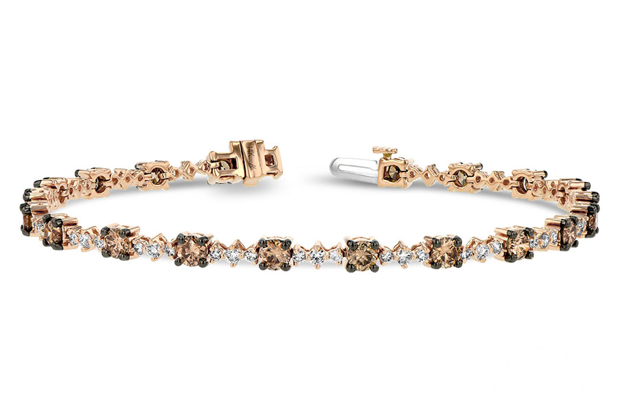 L197-51768: BRACELET 3.05 BROWN DIA 4.10 TW