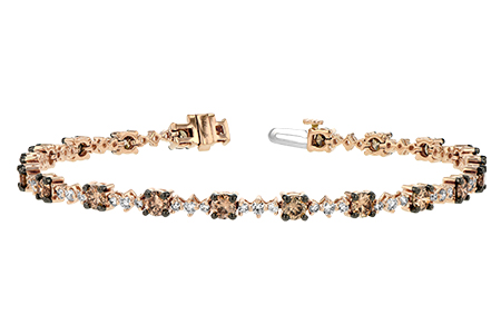 L197-51768: BRACELET 3.05 BROWN DIA 4.10 TW