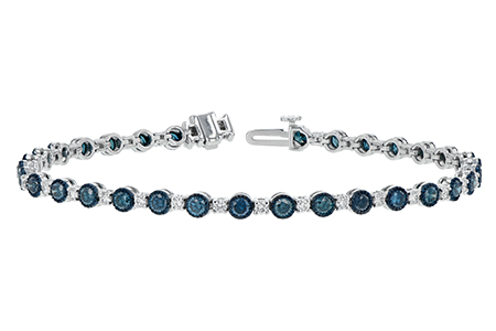 L197-54459: BRACELET 2.35 BLUE DIA 3.17 TW