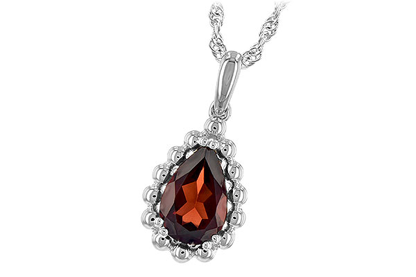 L198-40895: NECKLACE 1.38 CT GARNET