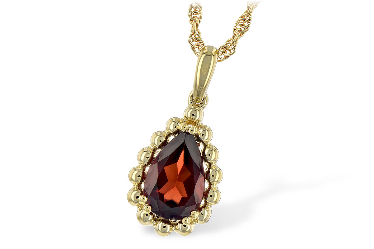 L198-40895: NECKLACE 1.38 CT GARNET