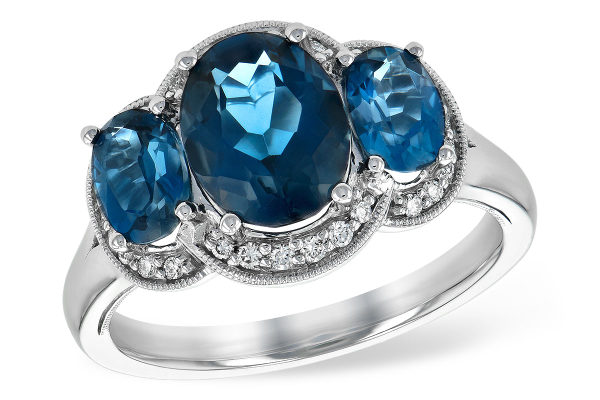 L198-43568: LDS RG 4.20 BLUE TOPAZ 4.33 TGW