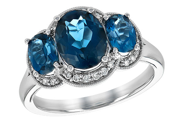 L198-43568: LDS RG 4.20 BLUE TOPAZ 4.33 TGW