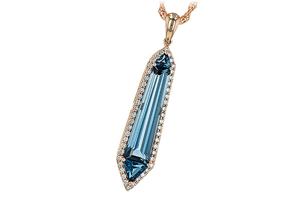 L199-28150: NECK 3.47 LONDON BLUE TOPAZ 3.70 TGW