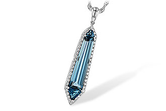 L199-28150: NECK 3.47 LONDON BLUE TOPAZ 3.70 TGW