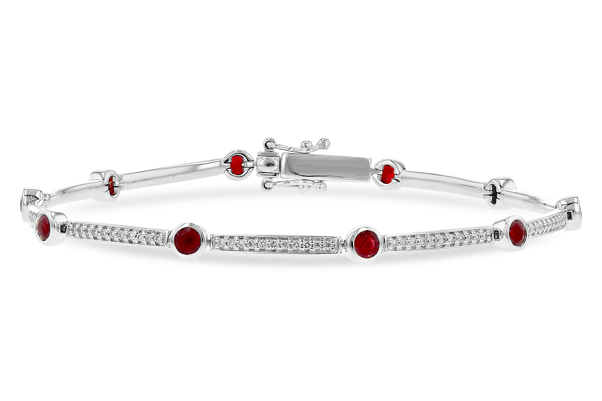 L199-34495: BRACELET 1.22 TW RUBY 1.67 TGW