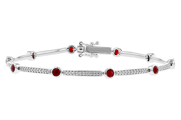 L199-34495: BRACELET 1.22 TW RUBY 1.67 TGW