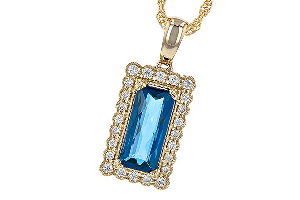 L199-35377: NECK 1.55 LONDON BLUE TOPAZ 1.70 TGW