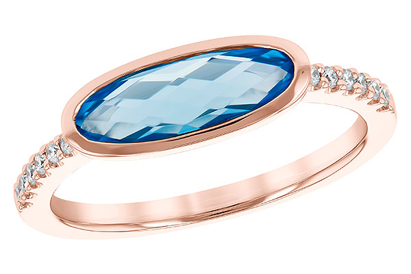 L282-03613: LDS RG 1.30 BLUE TOPAZ 1.40 TGW