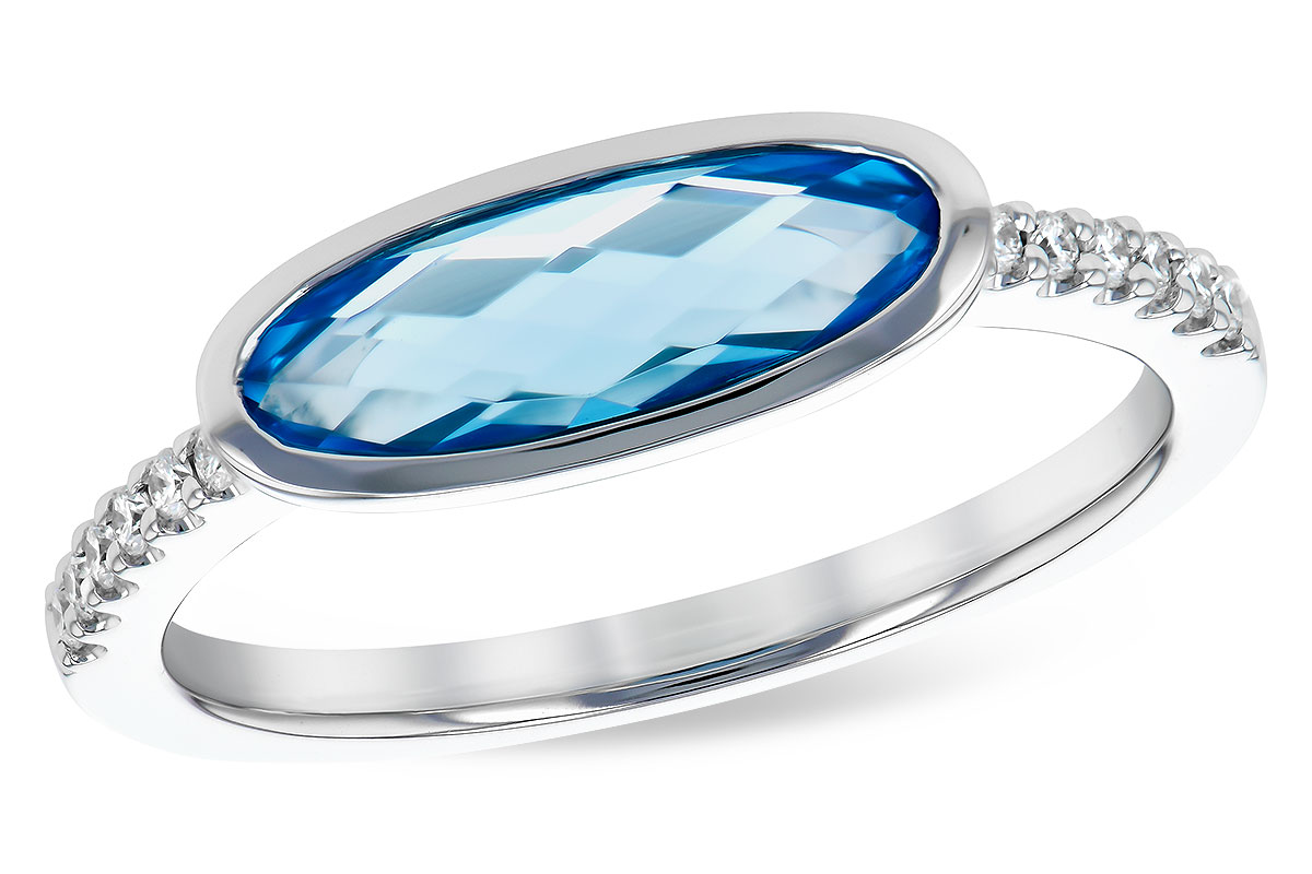 L282-03613: LDS RG 1.30 BLUE TOPAZ 1.40 TGW