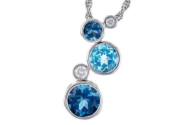 L282-07259: NECK 2.30 BLUE TOPAZ 2.40 TGW