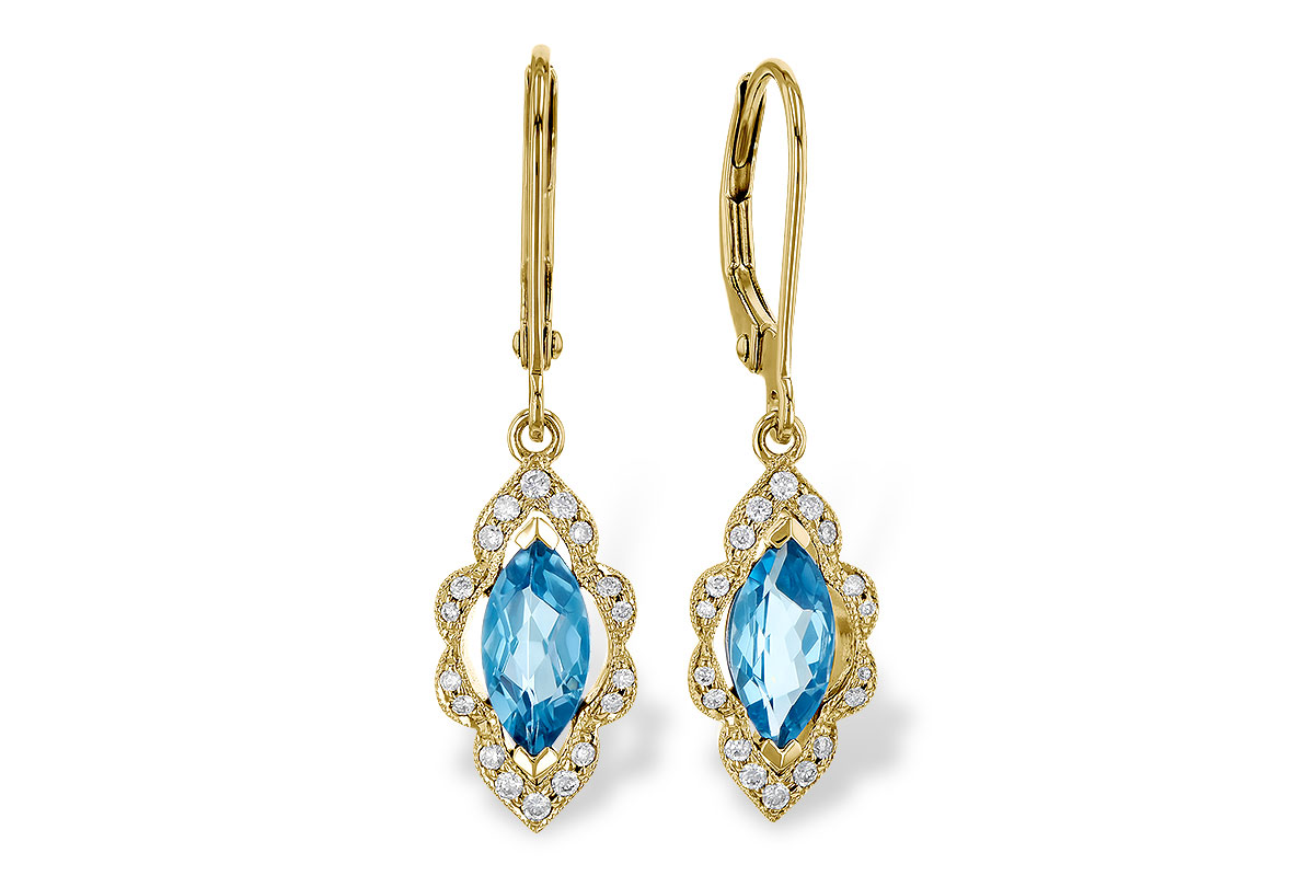 L282-08177: EARR 1.02 TW BLUE TOPAZ 1.17 TGW