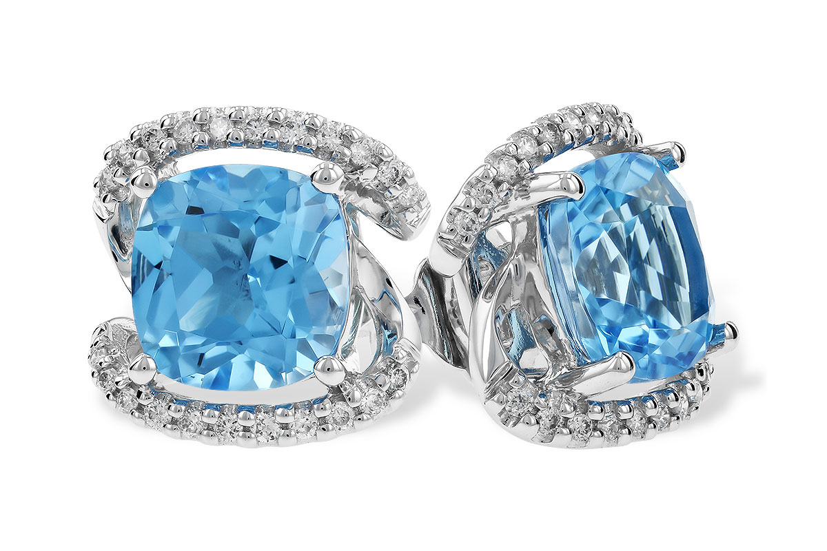 L282-95422: EARR 3.24 TW BLUE TOPAZ 3.40 TGW