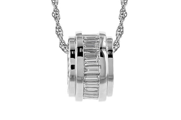 L282-99931: NECKLACE .46 TW BAGUETTE