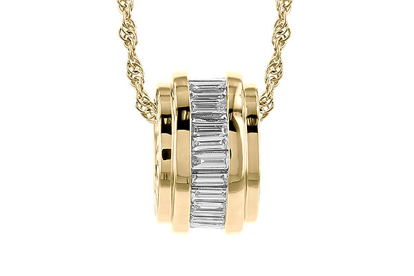 L282-99931: NECKLACE .46 TW BAGUETTE