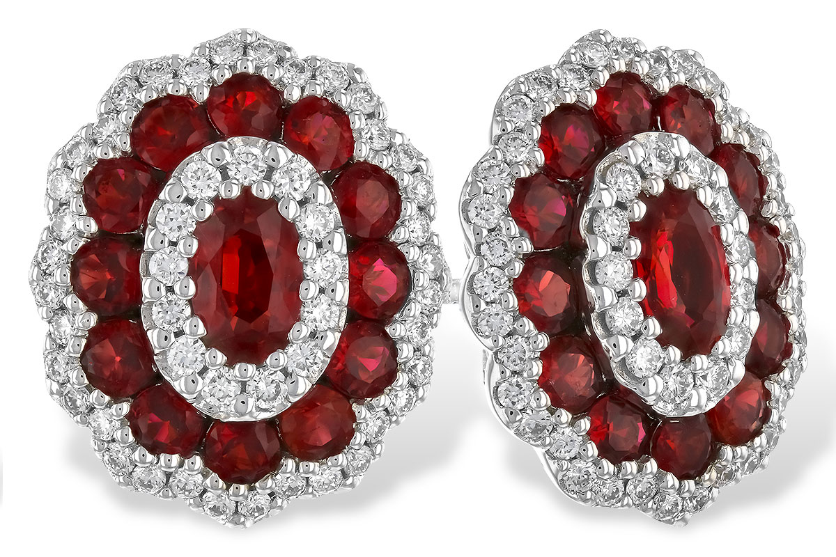 L282-99986: EARR 1.68 TW RUBY 2.15 TGW (5x3MM RUBY)