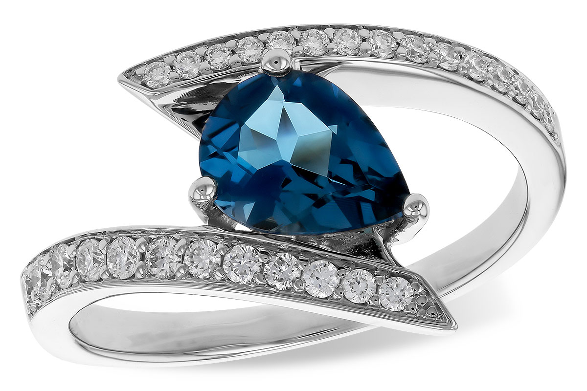 L283-83577: LDS RG 1.04 LONDON BLUE TOPAZ 1.28 TGW (8x6MM)