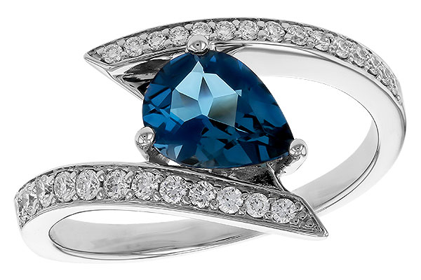 L283-83577: LDS RG 1.04 LONDON BLUE TOPAZ 1.28 TGW (8x6MM)