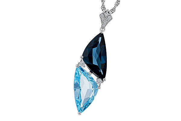 L283-84504: NECK 6.87 BLUE TOPAZ 6.97 TGW