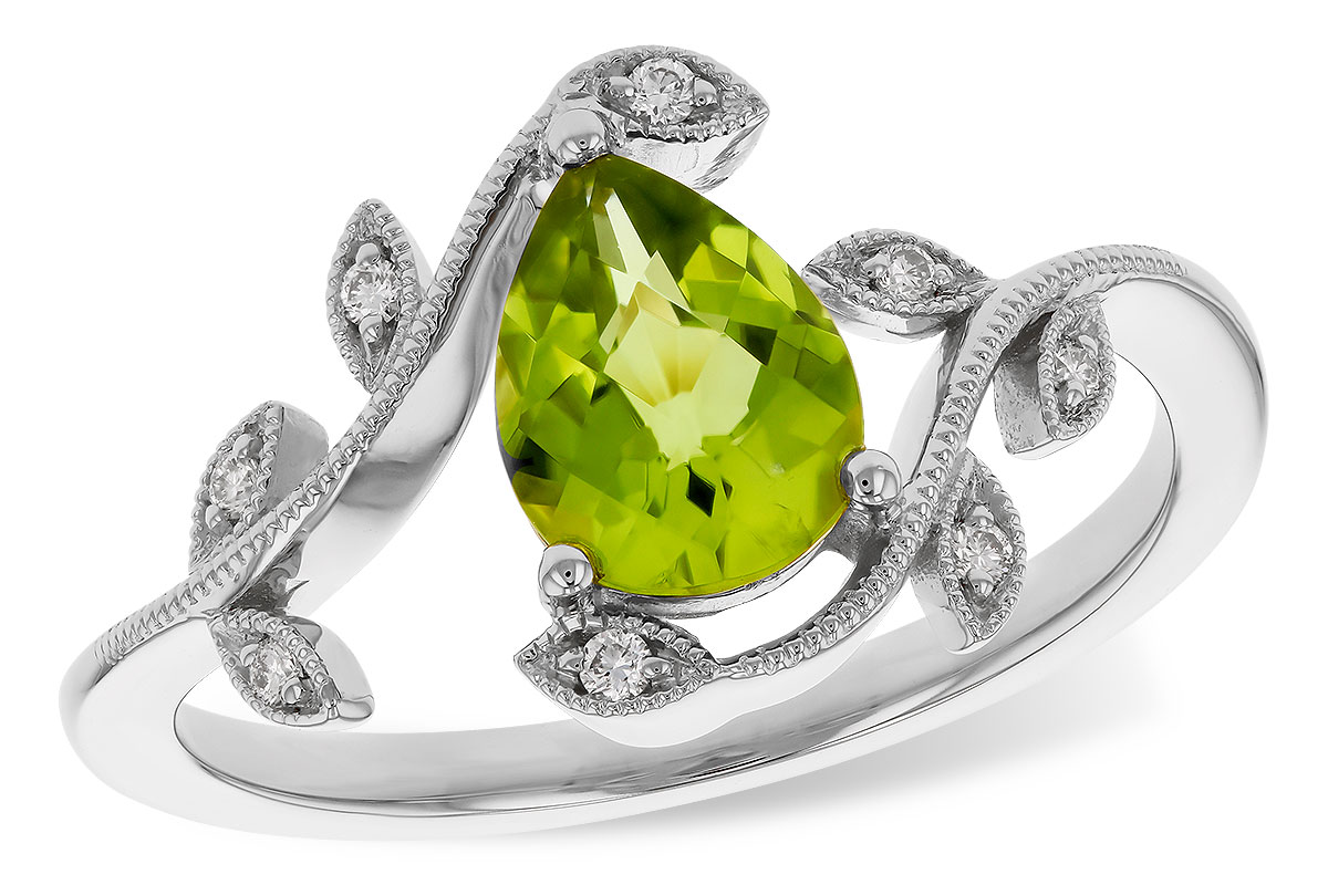 L283-84522: LDS RG 1.16 PERIDOT 1.22 TGW (8x6MM PER)