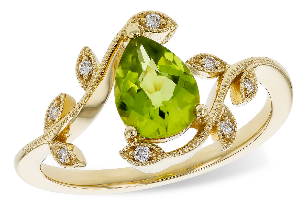 L283-84522: LDS RG 1.16 PERIDOT 1.22 TGW (8x6MM PER)
