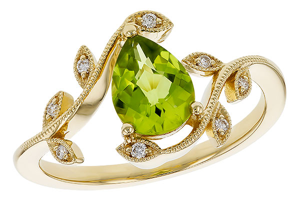 L283-84522: LDS RG 1.16 PERIDOT 1.22 TGW (8x6MM PER)