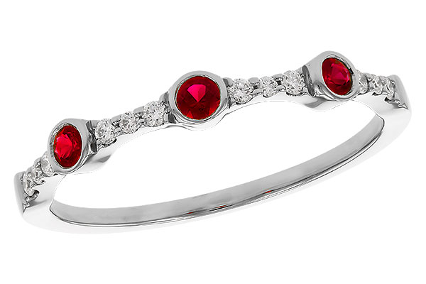 L283-85413: LDS WED RG .15 RUBY .24 TGW