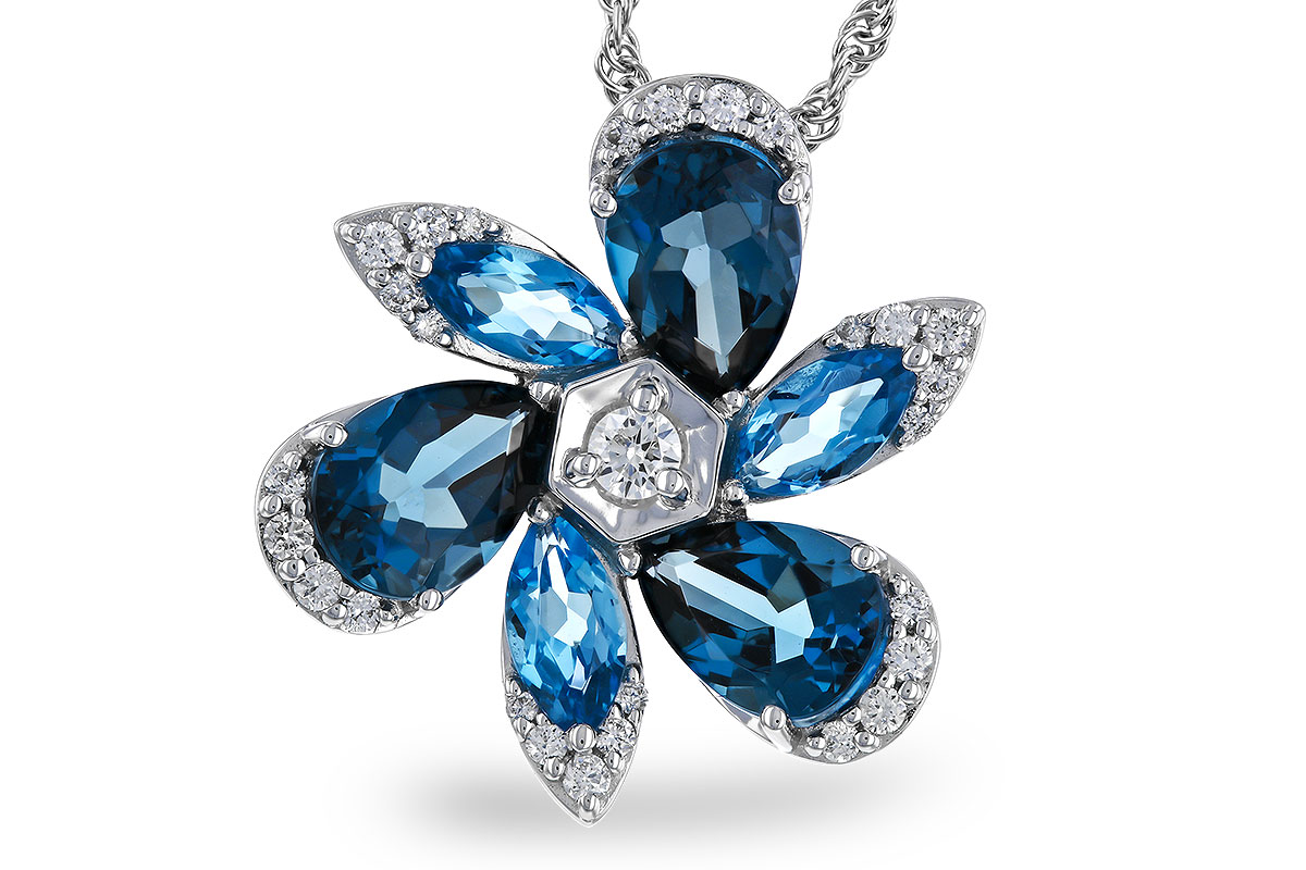 L283-86304: NECKLACE 3.03 BLUE TOPAZ 3.22 TGW