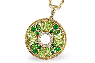 L283-86313: NECKLACE 1.47 SEMI-PREC (PER & GR.GT) 1.52 TGW