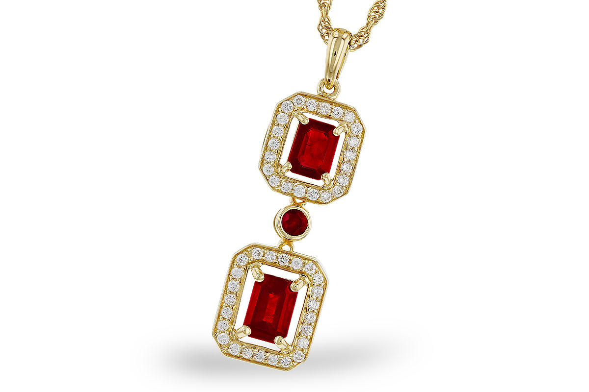 L283-86359: NECK 1.22 TW RUBY 1.43 TGW