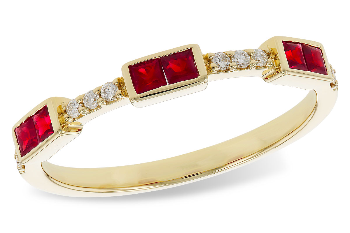 L283-87186: LDS WED RG .34 RUBY .41 TGW