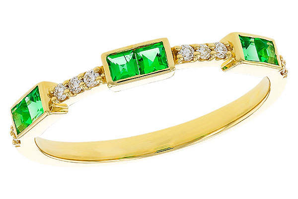 L283-87250: LDS WED RG .23 TW EMERALD .30 TGW