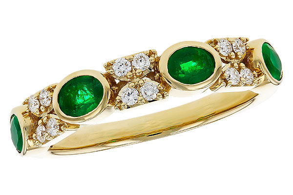 L284-73613: LDS WED RG .54 TW EMERALD .68 TGW