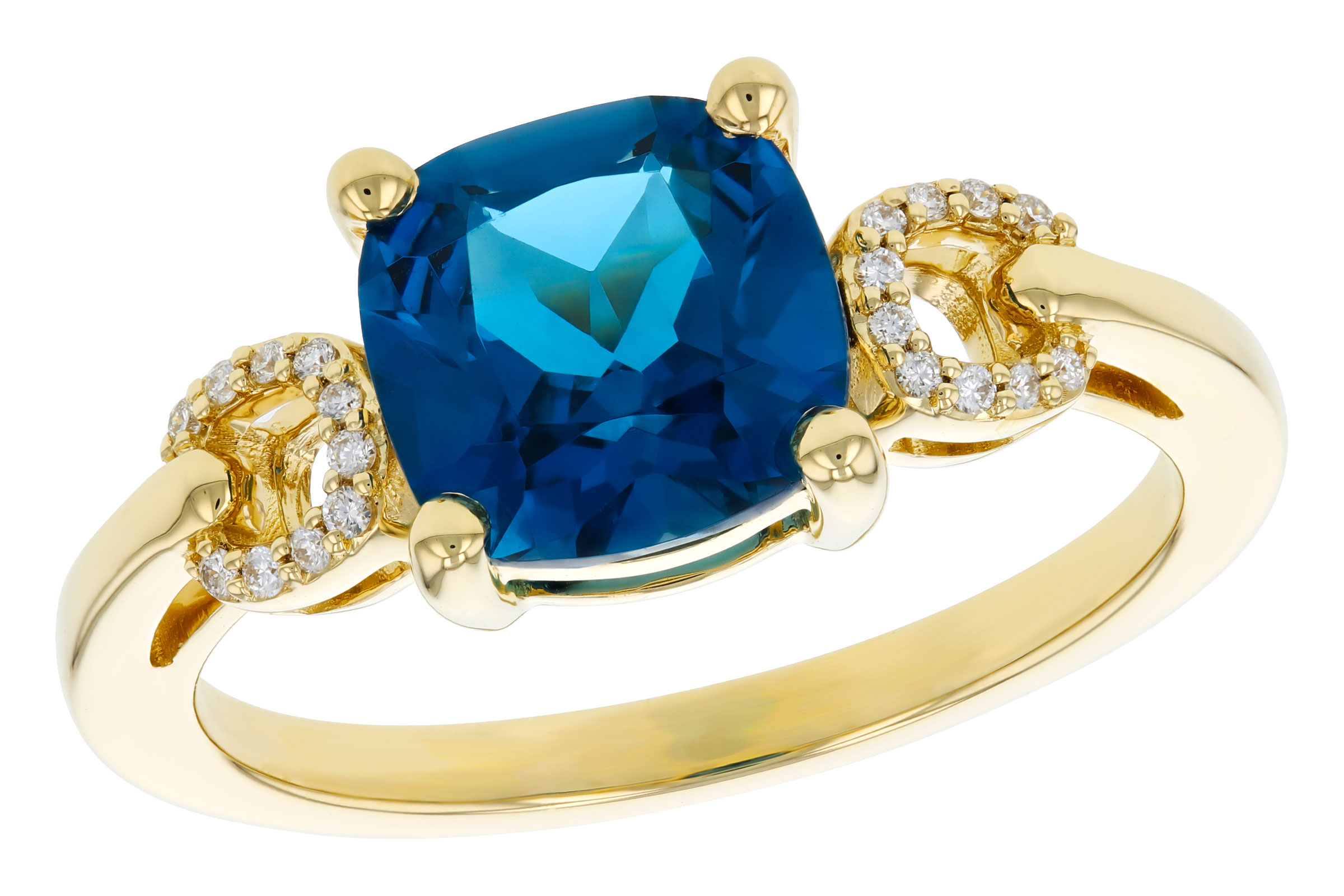 L284-75404: LDS RG 2.16 LONDON BLUE TOPAZ 2.21 TGW (8MM LBT)