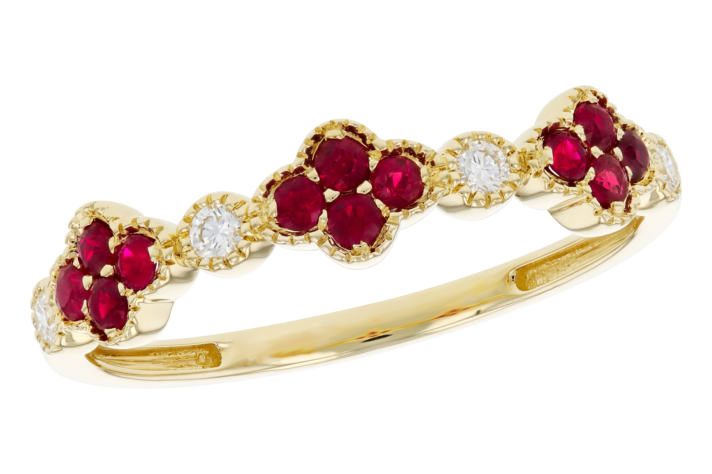 L284-76295: LDS WED RG .22 TW RUBY .30 TGW