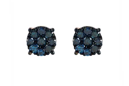 M195-72713: EARR .73 BLUE DIA TW