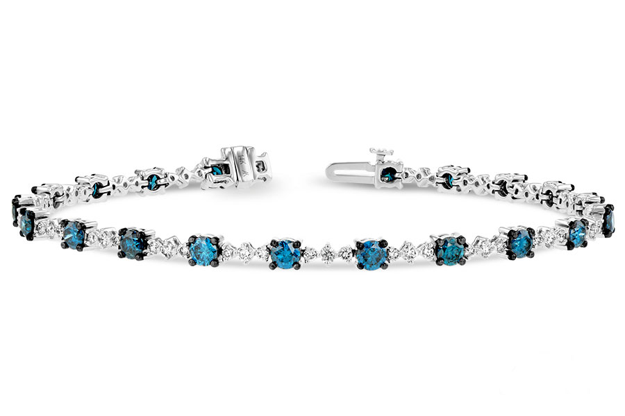 M197-51759: BRACELET 3.00 BLUE DIA 4.05 TW