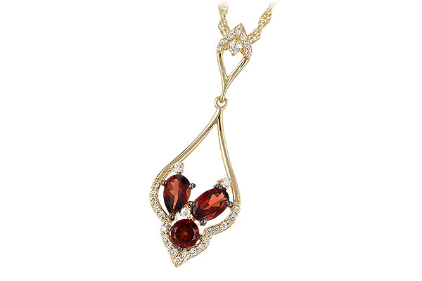 M197-52704: NECK 1.25 GARNET 1.42 TGW