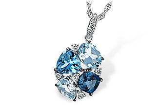 M198-38095: NECK 2.60 BLUE TOPAZ 2.70 TGW