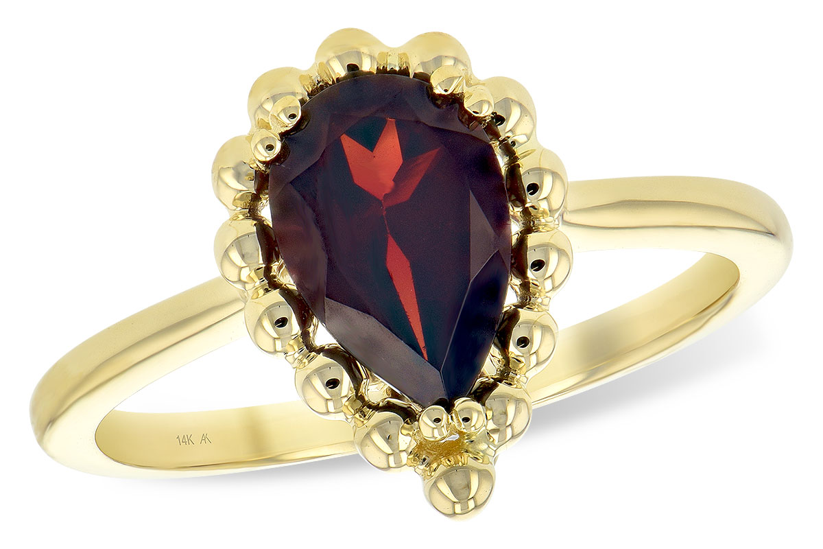 M198-40895: LDS GARNET RING 1.38 CT