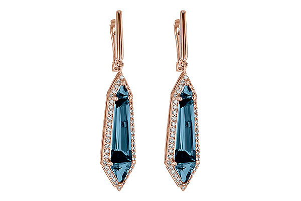 M199-30831: EARR 5.25 LONDON BLUE TOPAZ 5.67 TGW