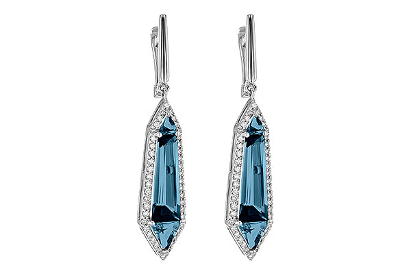 M199-30831: EARR 5.25 LONDON BLUE TOPAZ 5.67 TGW