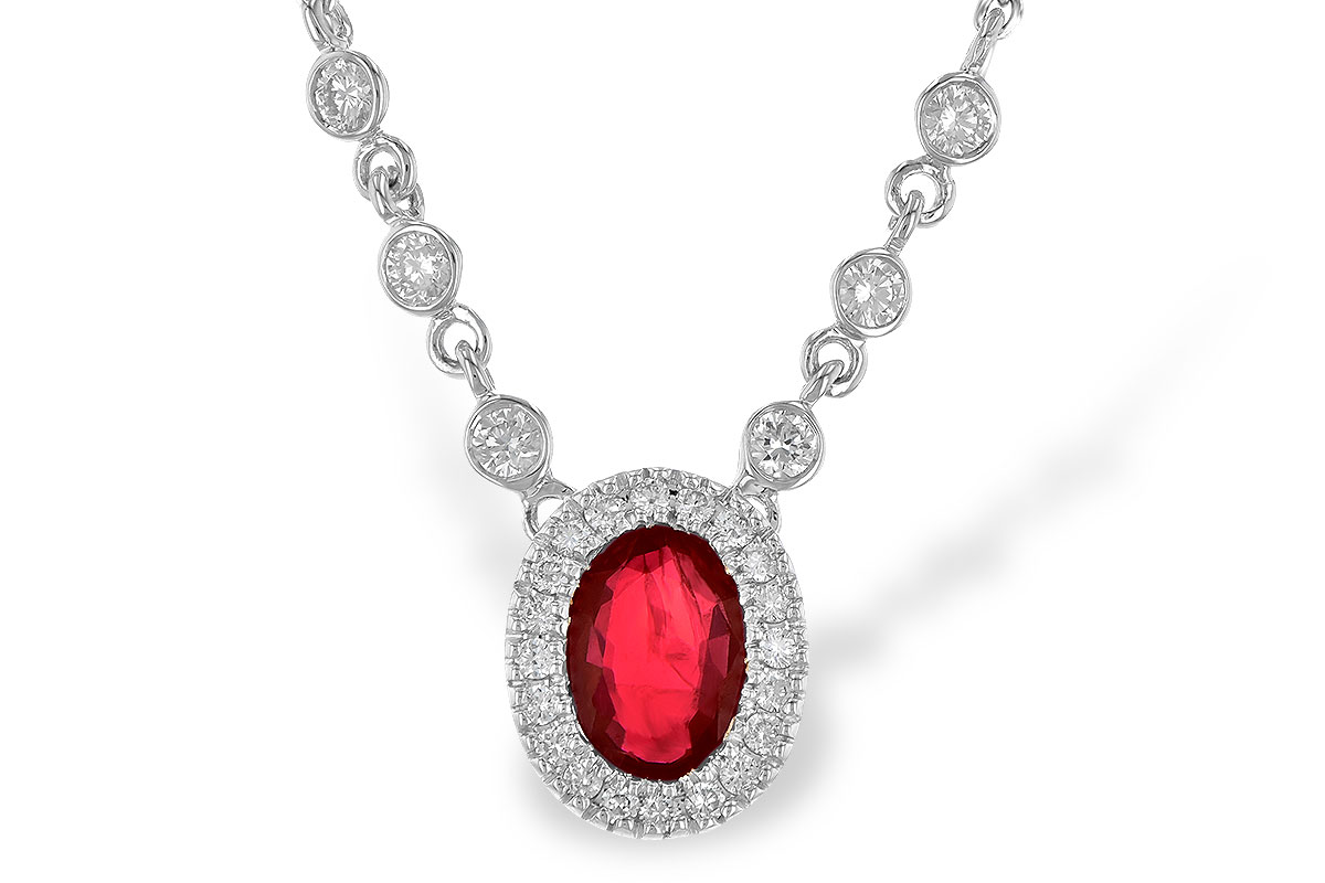 M199-34468: NECK .70 RUBY .94 TGW (17")