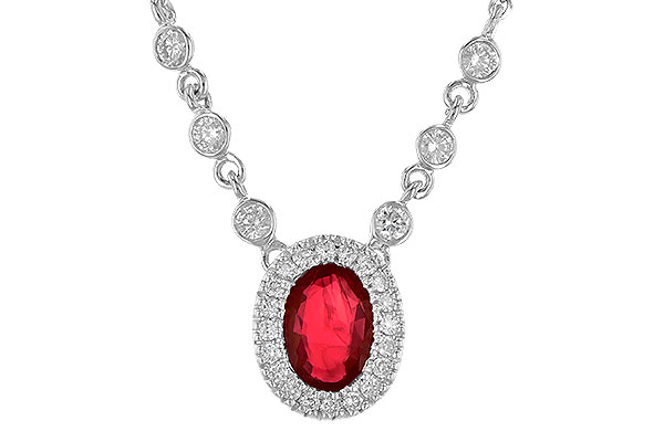 M199-34468: NECK .70 RUBY .94 TGW (17")