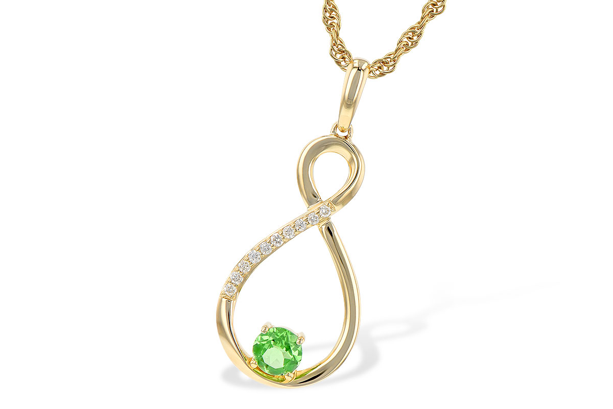 M199-35422: NECK .25 GREEN GARNET .30 TGW