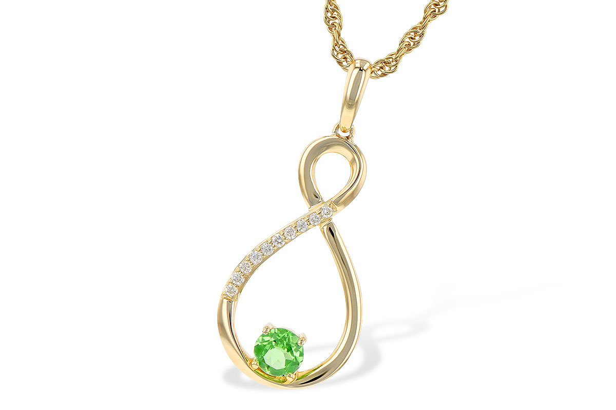 M199-35422: NECK .25 GREEN GARNET .30 TGW